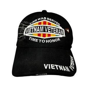 Vietnam Veteran Time Was Served Time To Honor Adjustable Baseball Cap Hat